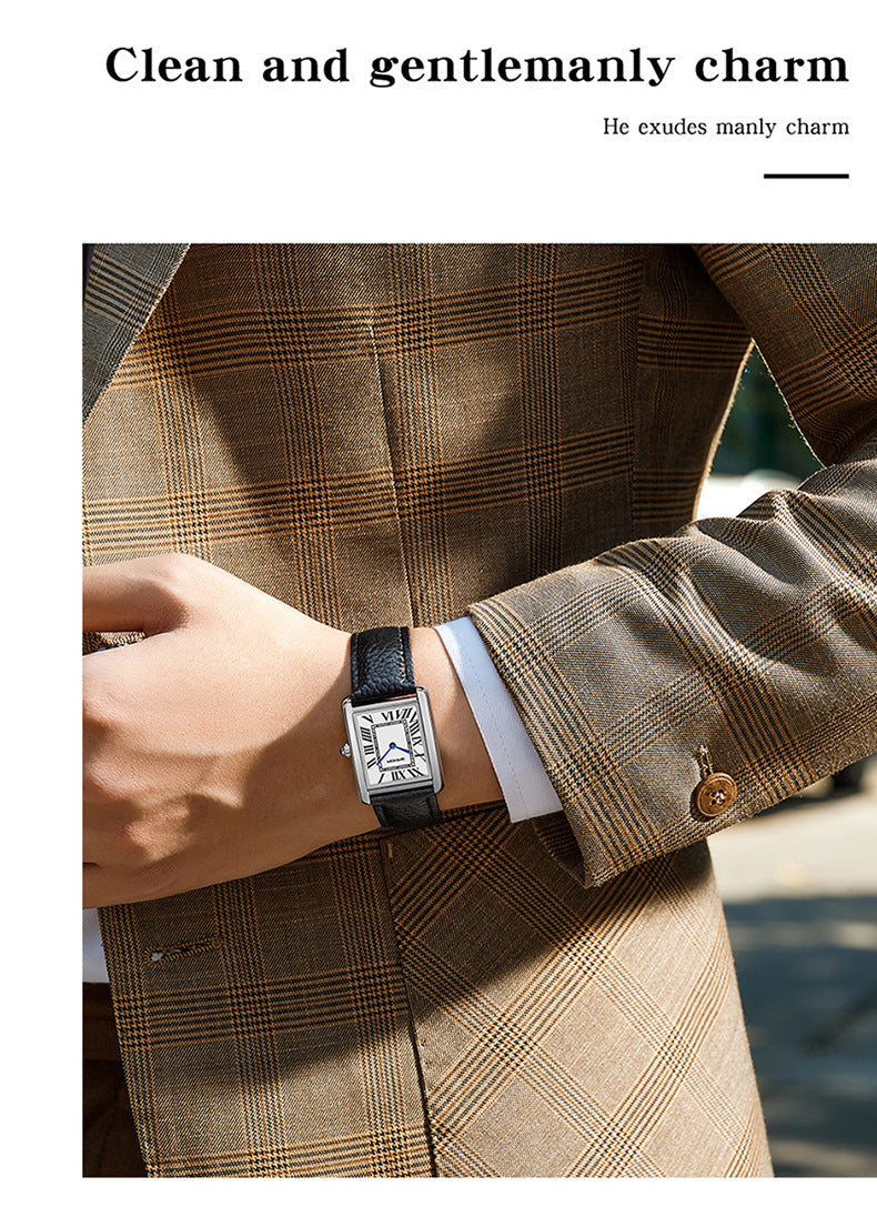 Roman Scale Couple Watch – Casual Waterproof Matching Watch for Lovers