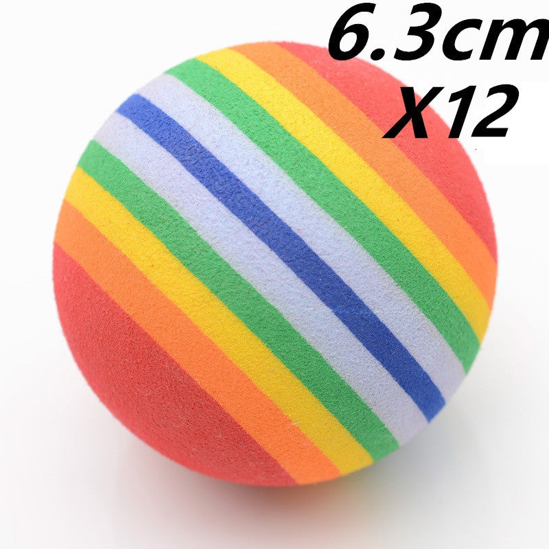 Cat & Dog Rainbow Play Balls – Safe, Fun & Durable