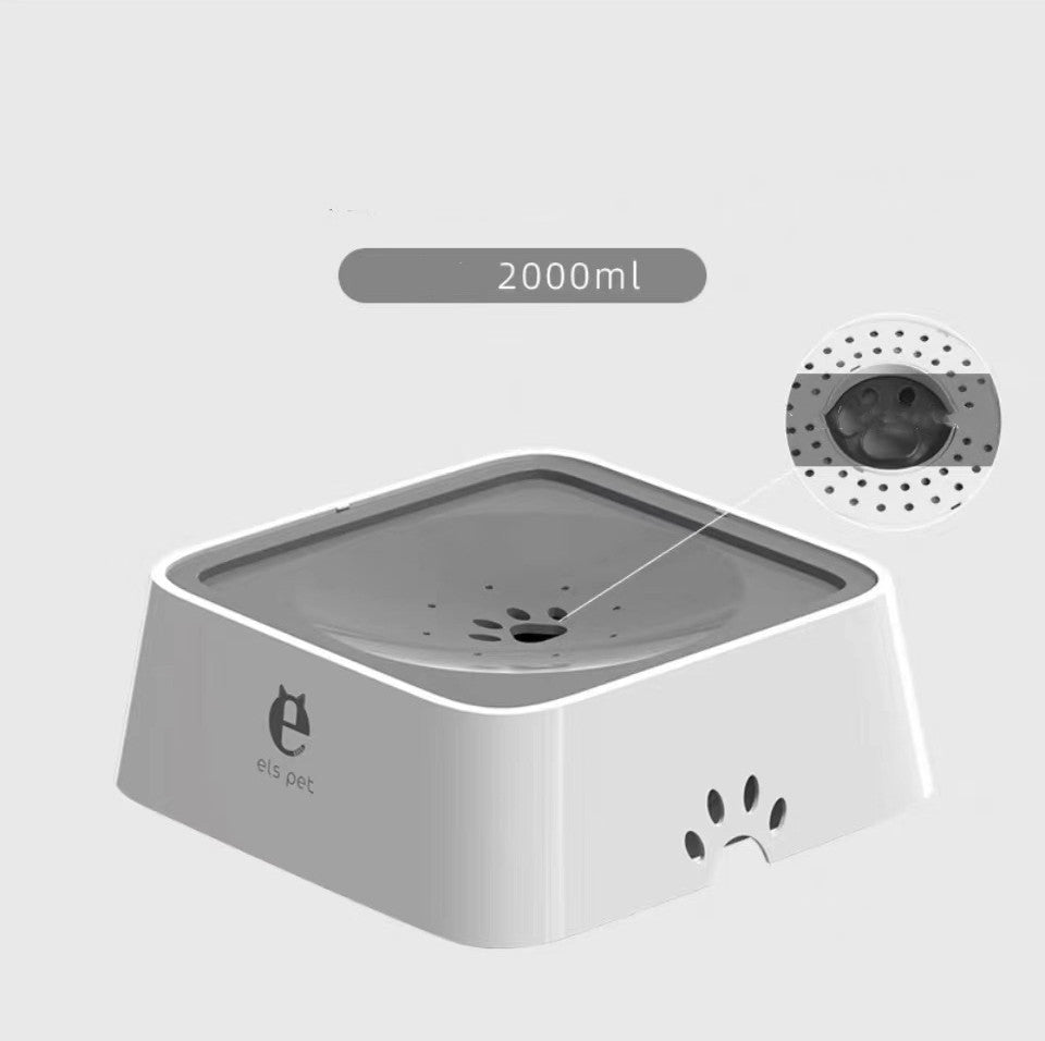 2L Anti-Overflow Pet Water Bowl – Clean, Slow & Spill-Proof