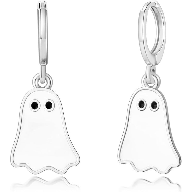 Ghost Hoop Earrings – Halloween Edition