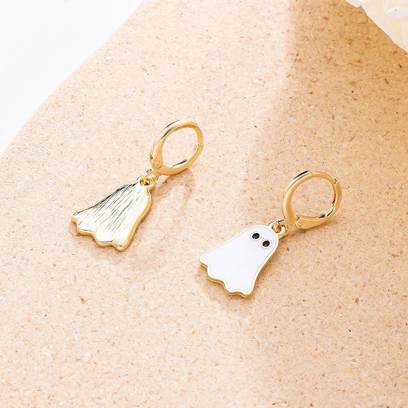 Ghost Hoop Earrings – Halloween Edition